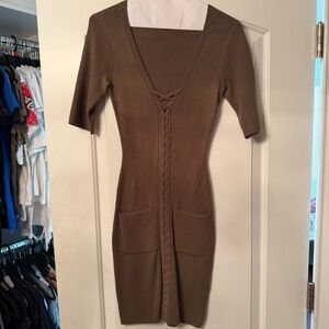 Guess Green Knit Dress